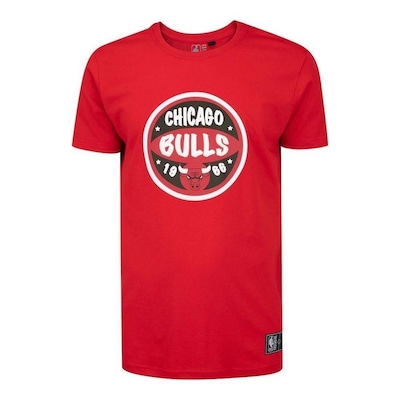 Camiseta NBA Chicago Bulls Ball Logo Estampada - Masculina - Foto 1