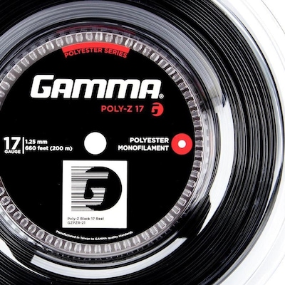 Corda para Raquete de Tênis Gamma Poly Z 17L 1.25mm - 200 metros - Foto 2