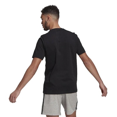 Camiseta adidas Logo Pequeno - Masculina - Foto 3