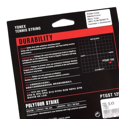 Corda Yonex Poly Tour Strike 16L 1.25Mm  Set Individual - Foto 4