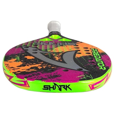 Raquete de Beach Tennis Shark Predator Modelo 2022 - Adulto - Foto 4