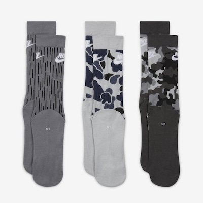Kit de Meias Cano Alto Nike Everyday Essential - Adulto - 3 Pares - Foto 3
