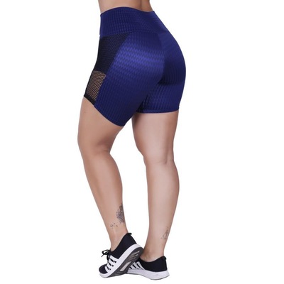 Short Orbis Fitness Meia Coxa Detalhe Tela Cirrê Textura - Feminino - Foto 4