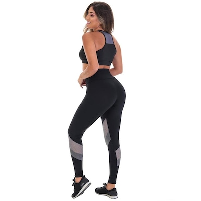 Conjunto Fristyle Fitness Calça Legging e Top Academia - Feminino - Foto 2