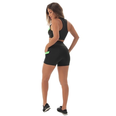 Conjunto Fristyle Fitness Short e Top Academia - Feminino - Foto 3