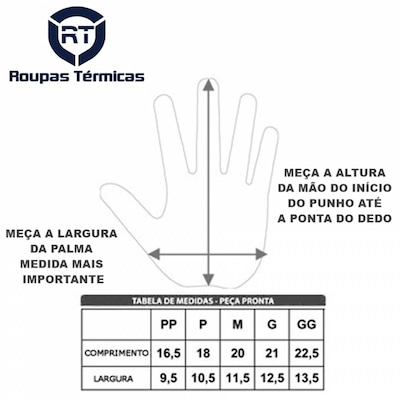 Luva Térmica Segunda Pele RT Frio Intenso Esportes Viagem - Adulto - Foto 5