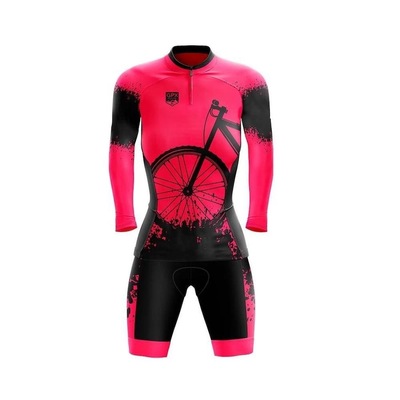 Conjunto GPX de Ciclismo: Bermuda + Camisa Manga Longa Bike - Feminino - Foto 1