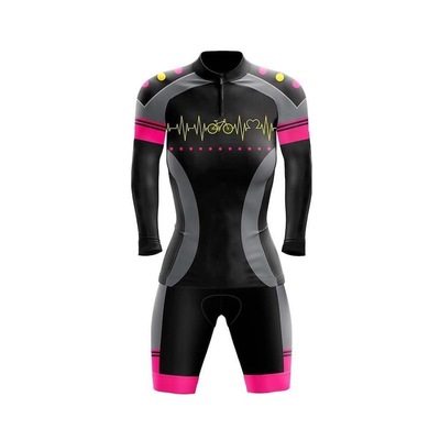 Conjunto GPX de Ciclismo: Bermuda + Camisa Manga Longa Adrenalina - Feminino - Foto 1