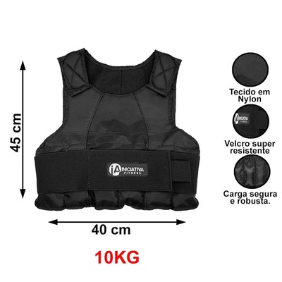 Colete de Peso para Treino Iniciativa Fitness - 10Kg - Foto 2