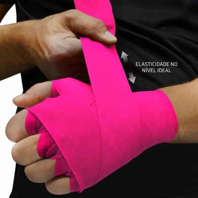 Kit Muvin Bandagem Elástica Boxe Muay Thai - 3 Metros - 5 Pares - Foto 3