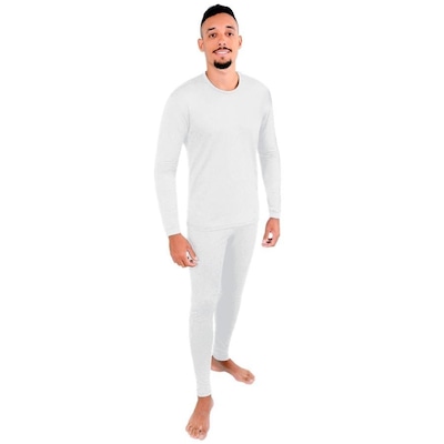 Conjunto Segunda Pele Térmica Roupas Térmicas Frio Intenso Viagem Moto Aventura - Masculino - Foto 1