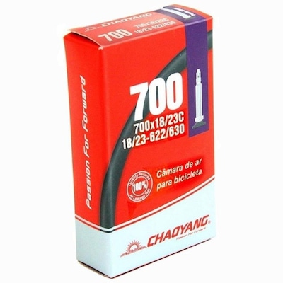 Par Câmara de Ar Speed Chaoyang 700 x 18/23 Bico Presta 48 mm - Foto 2