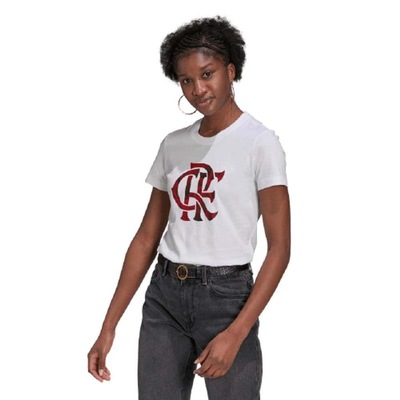 Camiseta Flamengo Estampada CRF 2021 adidas - Feminina - Foto 2