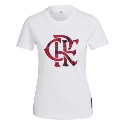 Camiseta Flamengo Estampada CRF 2021 adidas - Feminina - Foto 1