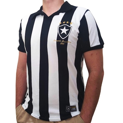 Camiseta Botafogo Retro 1995 Campeão Brasileiro RetrôMania Oficial - Masculina - Foto 1