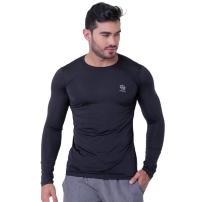 Camisa UV LJ Camisas UV Proteção Solar UV50 + ICE Camiseta Térmica Manga longa Segunda Pele - Unisse - Foto 1