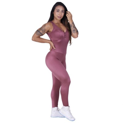 Macacão Orbis Fitness Cirrê Proteção UV50+ com Bojo - Feminino - Foto 2