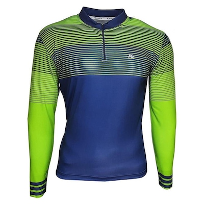 Camisa Manga Longa de Ciclismo Kanxa List UV50 - Masculina - Foto 1