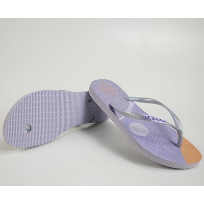 Chinelo Havaianas Slim Palette Glow Glitter Verão - Feminino - Foto 3