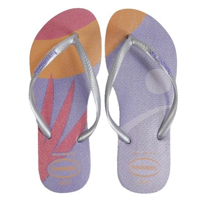 Chinelo Havaianas Slim Palette Glow Glitter Verão - Feminino - Foto 1