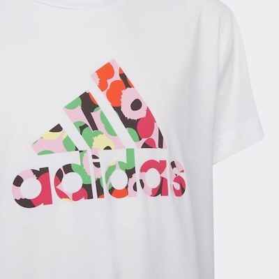 Camiseta adidas Estampa Floral adidas x Marimekko AEROREADY - Infantil - Foto 4