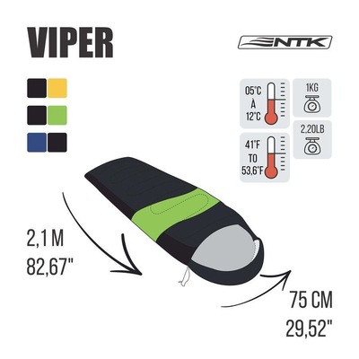 Saco De Dormir Nautika Misto Viper 5°C A 12°C - Foto 3