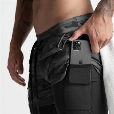 Shorts Hupana Sports Bolso Compressão - Masculino - Foto 2