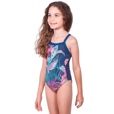 Maiô Kauna Flower Proteção UV50+ - Infantil - Foto 3