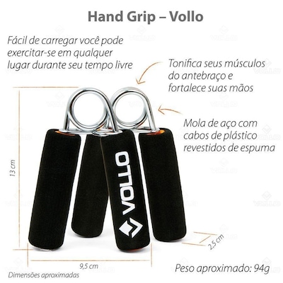 Hand Grip Vollo com Cabo de Espuma - Par - Foto 6