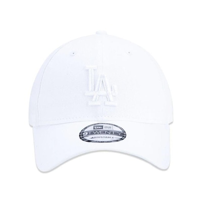 Boné Aba Curva New Era Los Angeles Dodgers 920 ST Permanente Branco - Strapback - Adulto - Foto 3