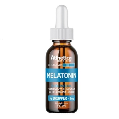 Melatonina Sublingual CleanLab Atlhetica Nutrition - 50ml - Foto 1