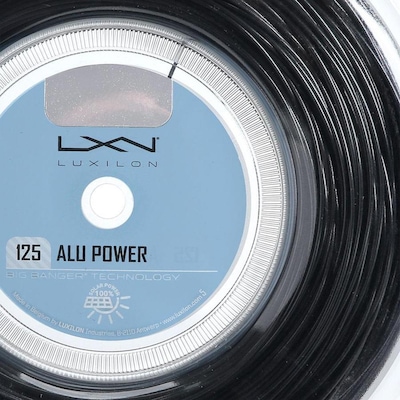 Corda Luxilon Alu Power Black 16L 1.25mm - Rolo com 200 Metros - Foto 3