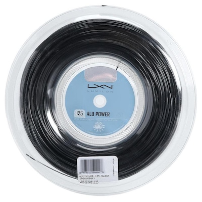 Corda Luxilon Alu Power Black 16L 1.25mm - Rolo com 200 Metros - Foto 1