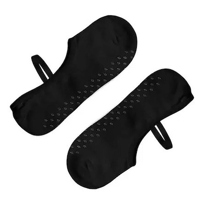 Meia Sapatilha Selene Pilates Anti Derrapante - Adulto - Foto 2