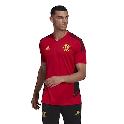 Camisa adidas Treino Comissão Flamengo 22 - Masculina - Foto 3