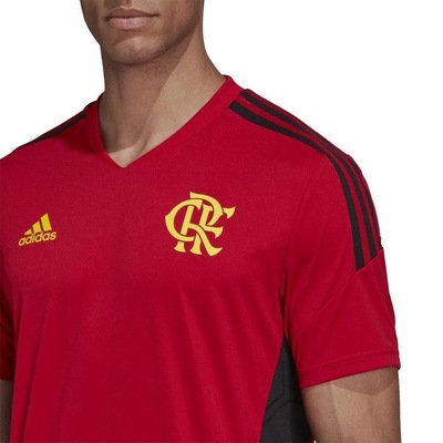 Camisa adidas Treino Comissão Flamengo 22 - Masculina - Foto 6