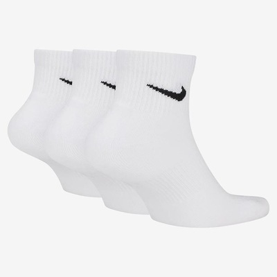 Kit de Meias Cano Curto Nike Everyday Plus Cushioned - Unissex - 3 Pares - Foto 2
