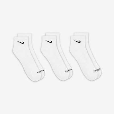 Kit de Meias Cano Curto Nike Everyday Plus Cushioned - Unissex - 3 Pares - Foto 3