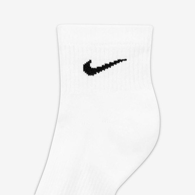 Kit de Meias Cano Curto Nike Everyday Plus Cushioned - Unissex - 3 Pares - Foto 4
