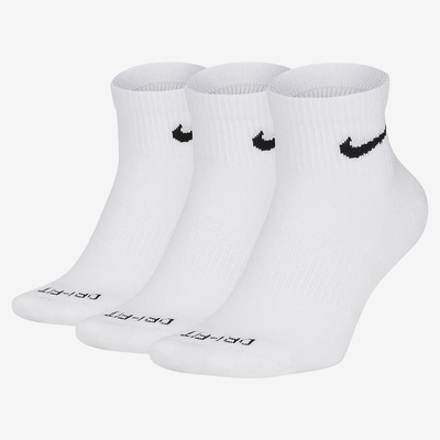 Kit de Meias Cano Curto Nike Everyday Plus Cushioned - Unissex - 3 Pares - Foto 1