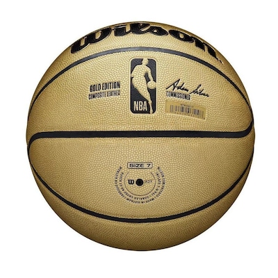 Bola de Basquete Wilson NBA Gold Edition Tamanho 7 - Foto 4