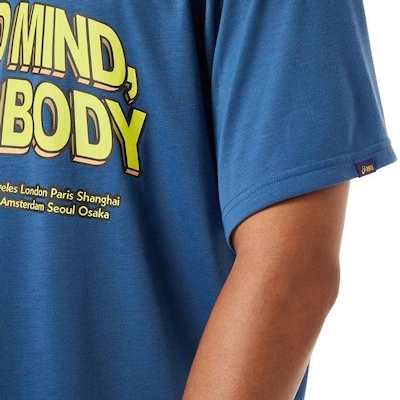 Camiseta Asics Pocket Sound Mind, Sound Body - Masculina - Foto 6