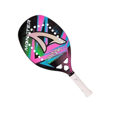 Raquete de Beach Tennis Shark Monster 2022 3K - Foto 1