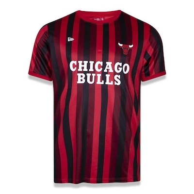 Camiseta New Era Masculina Chicago Bulls Soccer Style Lines - Foto 1