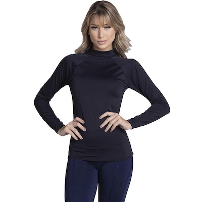 Camiseta Térmica de Compressão Vekyo Segunda Pele Proteção UV - Feminina - Foto 1