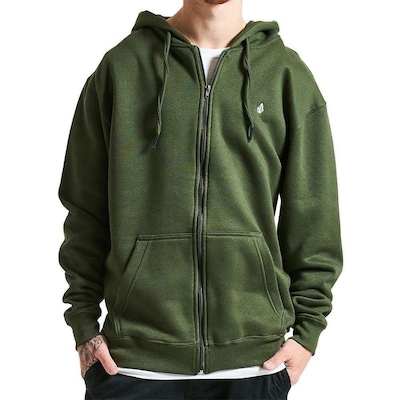 Blusão Com Capuz Volcom Aberto Single Stone -Masculino - Foto 1