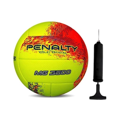 Kit Bola de Vôlei Penalty MG 3600 XXI + Bomba de Ar - Foto 1