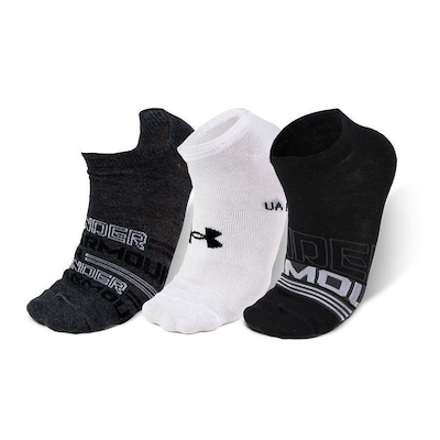Kit de Meias Under Armour Cano Curto Essentials NS com 3 Pares - Adulto - Foto 4
