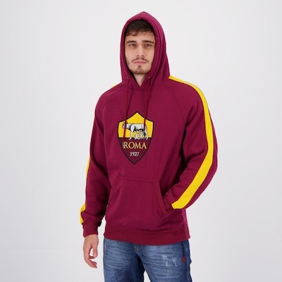 Blusão de Moletom Roma Futfanatics Giallorossi - Masculino - Foto 2