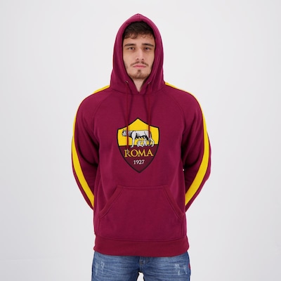 Blusão de Moletom Roma Futfanatics Giallorossi - Masculino - Foto 5